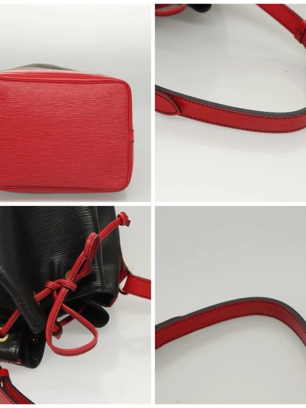 LOUIS VUITTON Epi Noe Shoulder Bag Bicolor Black Red - Picture 16 of 16